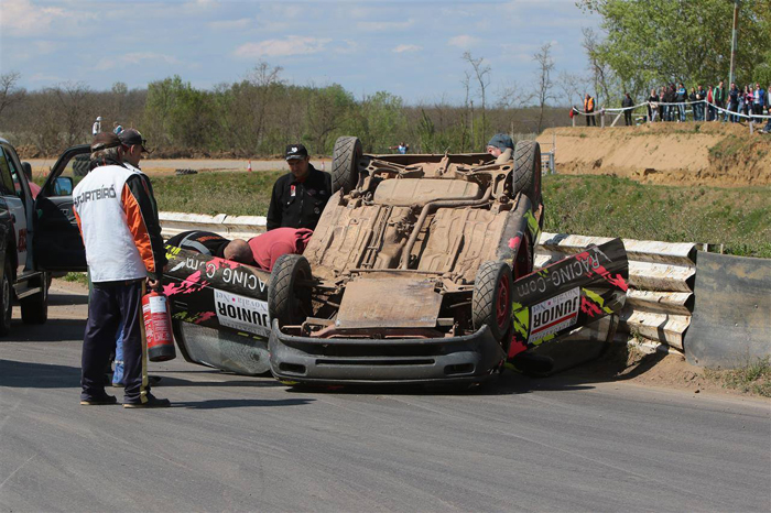 Sătmăreanca Natalia Iocsak, implicată într-un accident. S-a răsturnat cu mașina în timpul raliului (Video)