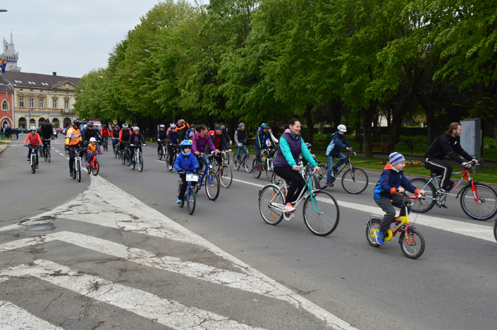 Marșul bicicliștilor la Satu Mare (Foto)