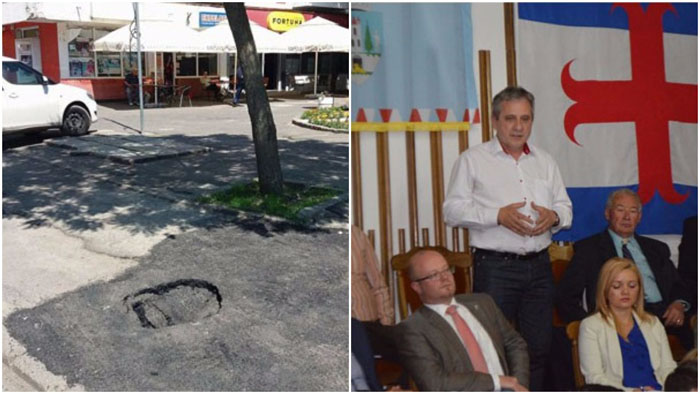 Reacție oficială: Ce spune Maskulik Csaba despre craterul apărut în trotuarul din 14 Mai