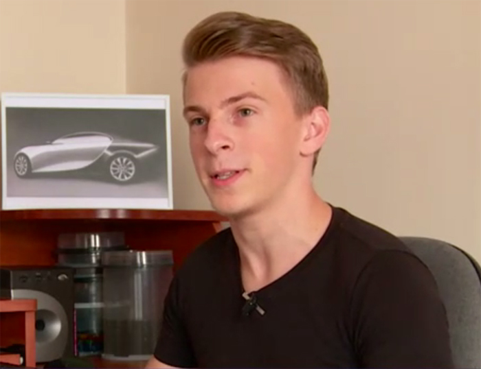 Un tânăr din Satu Mare, designer auto la 19 ani