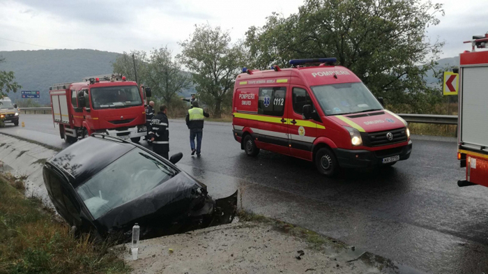 Sătmărean, implicat într-un accident în Bistrița (Foto)