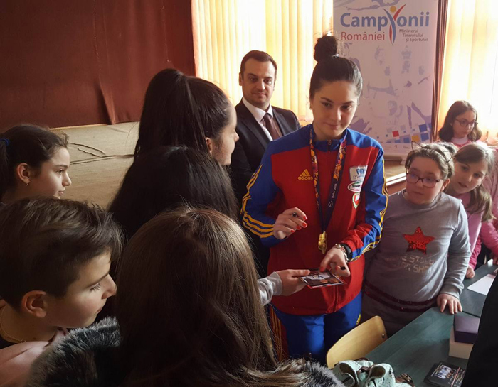 Campionii României. Invitata elevilor, Amalia Tătăran (Fotogalerie)