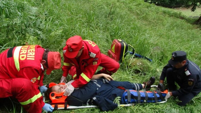 Incendiu cu explozie langa Huta Certeze. Doua victime – exercitiu (Fotogalerie)