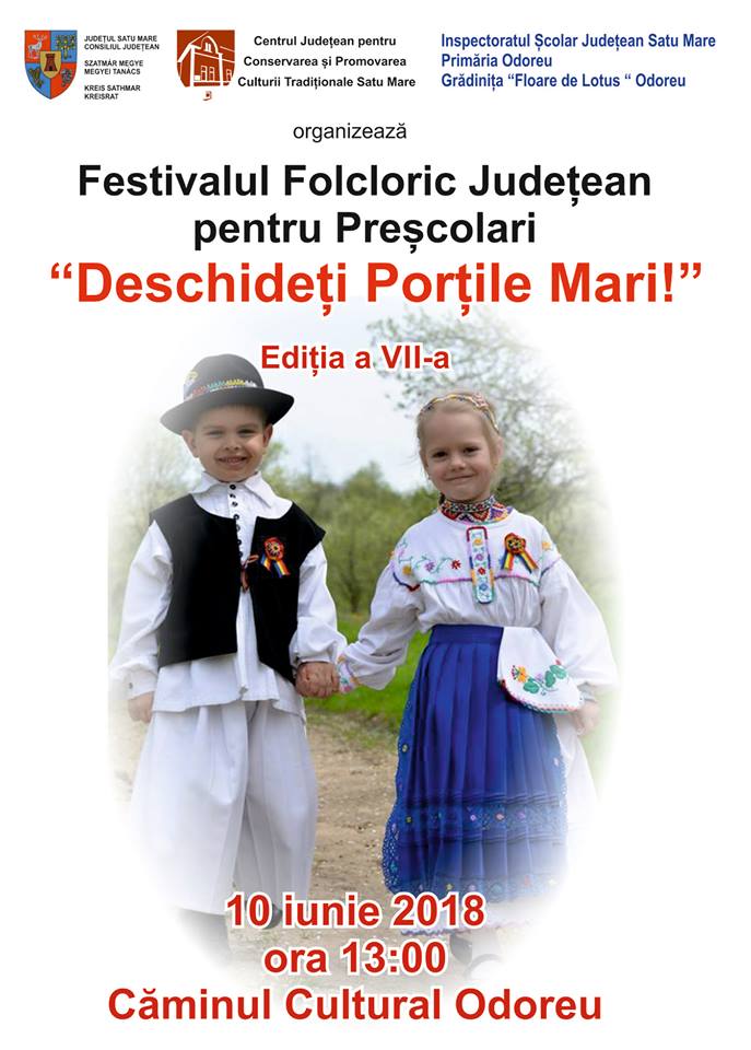 Festival Folcloric pentru preșcolari „Deschideți porțile mari”