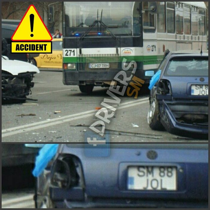 Masina cu numere de Satu Mare, implicata intr-un accident langa Ploiesti. Patru victime(Foto)