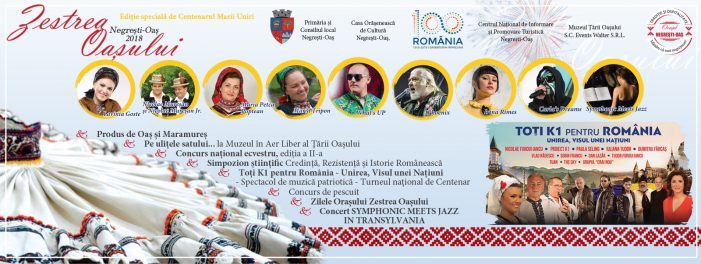 Zestrea Oașului, ediție specială de Centenar. Artiști și trupe de top la Negrești-Oaș
