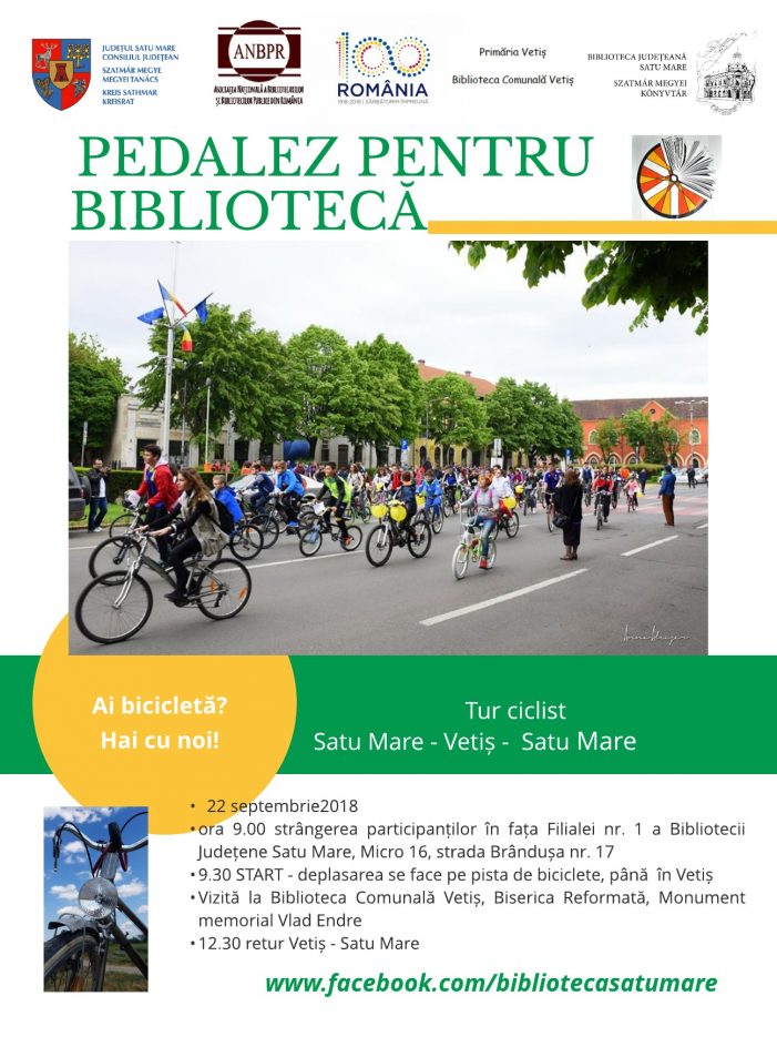 Satmarenii, pregatiti sa pedaleze pentru Biblioteca