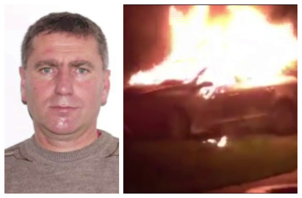 Un asistent de pe ambulanță, dat dispărut. Masina acestuia, distrusa de foc (Foto)