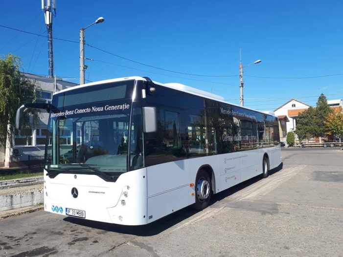Un nou model de autobuz pe strazile municipiului (Foto)