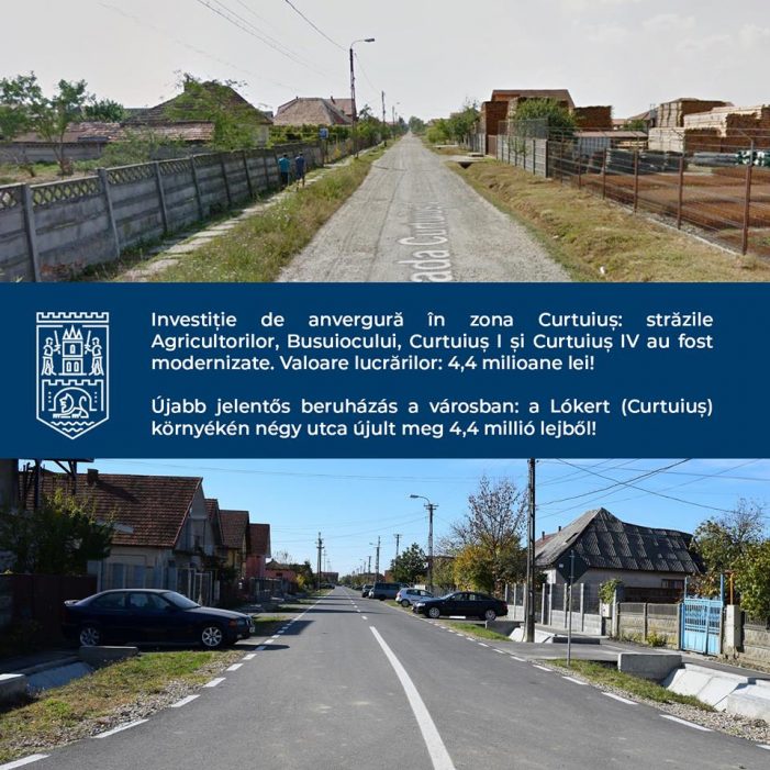 Zona Curtuius, modernizata. Investitie de 4,4 milioane de lei (Foto)