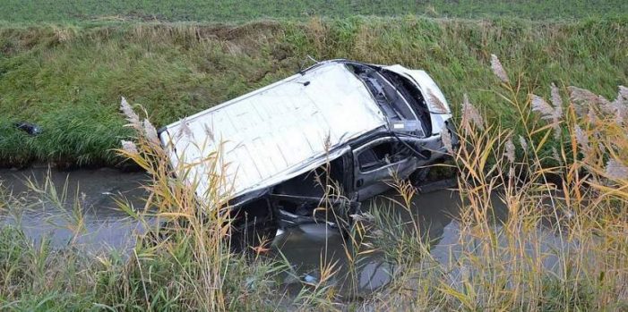 Microbuz cu 12 români răsturnat în Germania. Trei victime in stare grava (Foto)