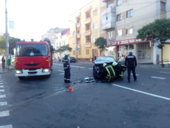 Accident grav. Scurgere de combustibil (Foto)
