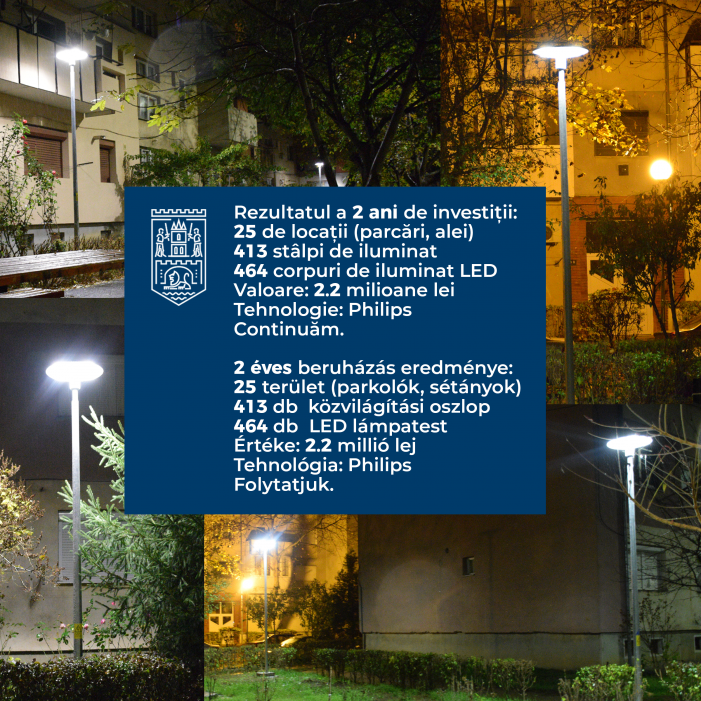 Investitie de milioane de lei pentru iluminatul public (Foto)