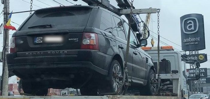 Masina din Satu Mare, ridicata la Cluj