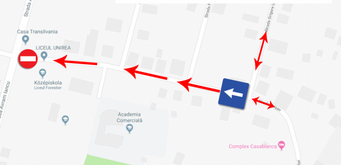Un nou sens unic in municipiu
