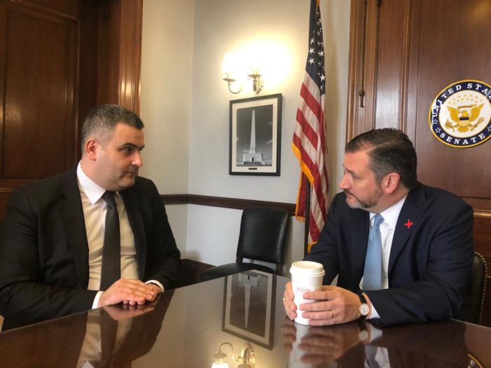 Ministrul Gabriel Les, intalnire cu senatorul american Ted Cruz (Foto)