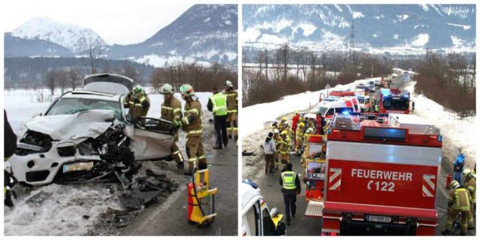 Familie de români implicată într-un accident în Austria. O femeie a murit (Foto)