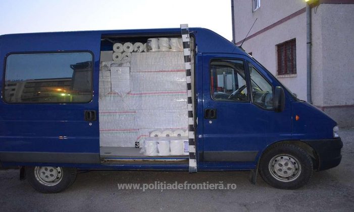 Mașină burdușită cu țigări. Șoferul, reținut