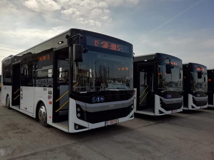 Noile autobuze, puse in functiune (Foto)