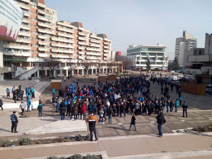 Greva Electrolux. Marș de amploare la Satu Mare (Foto)
