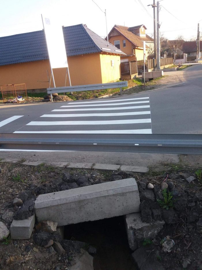 Trecere de pietoni „fantomă”. Nu duce nicăieri (Foto)