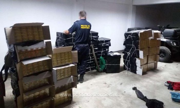 Traficant de țigări, reținut cu focuri de armă