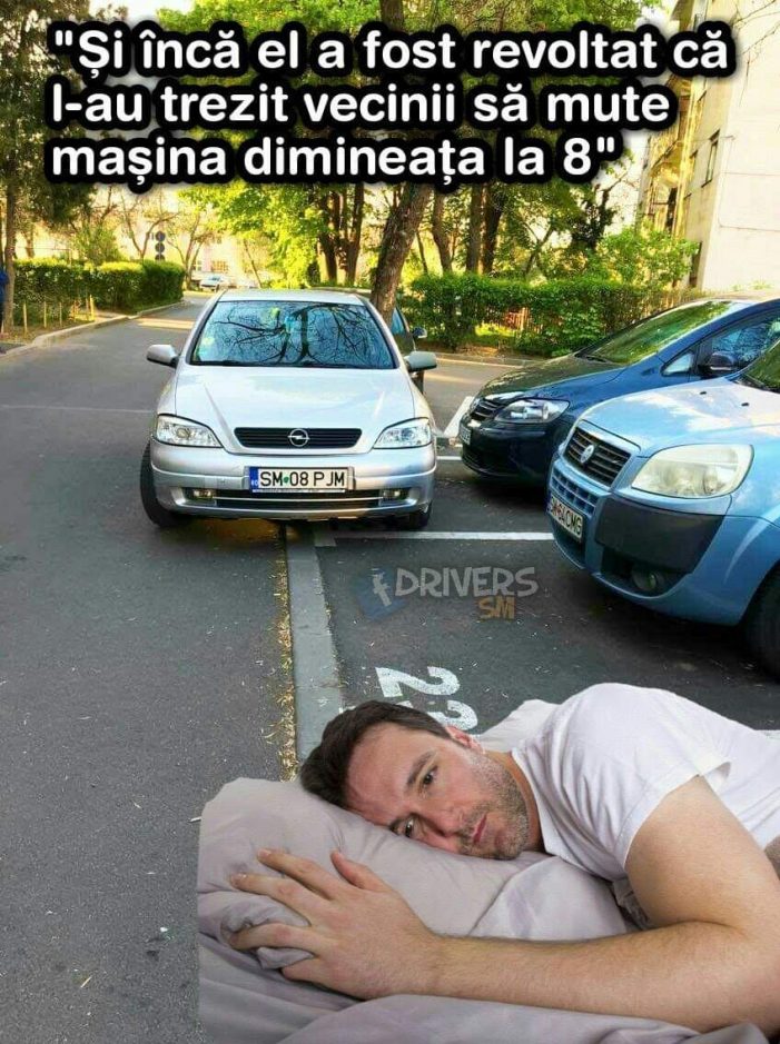 Parcare cu scandal. Vecinii l-au trezit dis-de-dimineață (Foto)