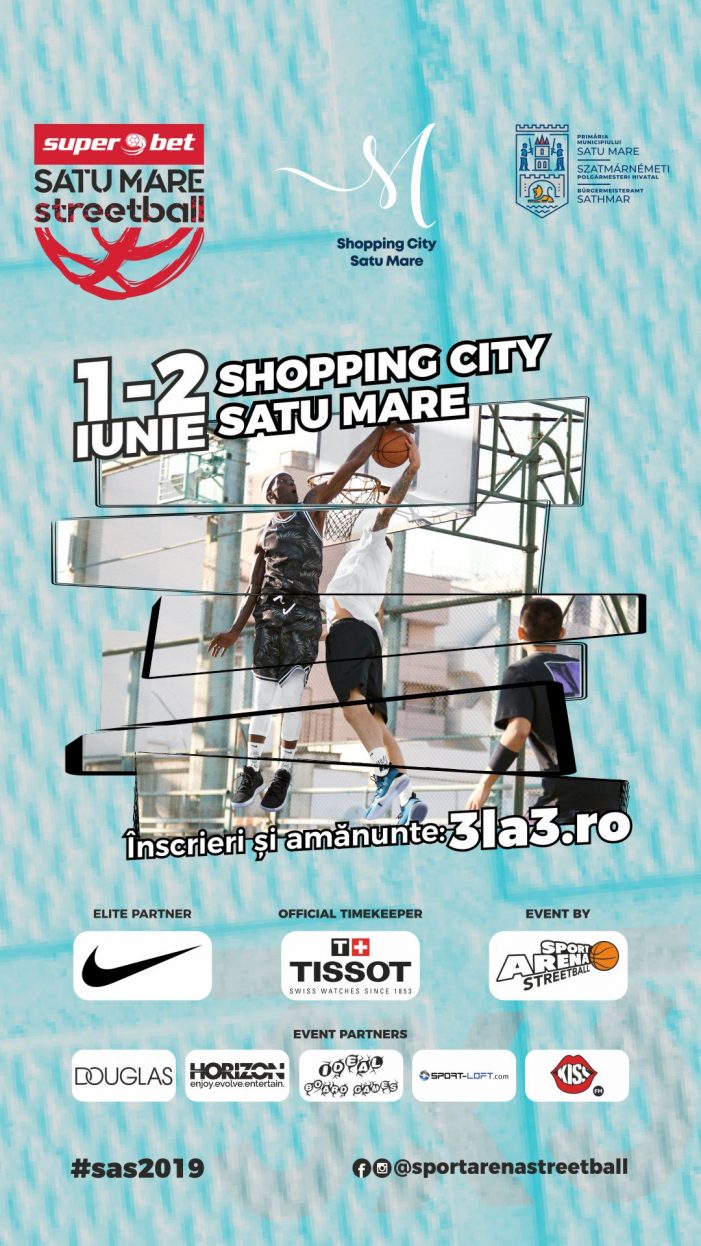 La Shopping City Satu Mare, înscrieri pentru toți amatorii de baschet 3×3