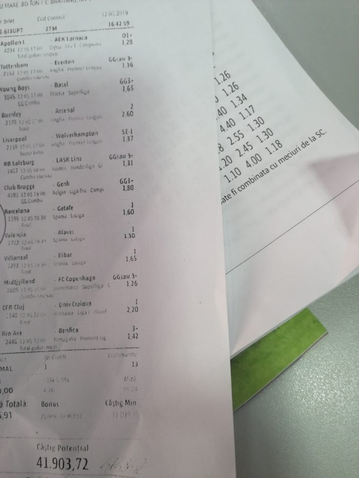 Un sătmărean a câștigat 30.000 de euro la pariuri sportive. Vezi unde și cum