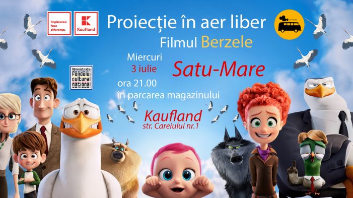 Super-filmul de animație BERZELE va rula în aer liber la Kaufland Satu Mare