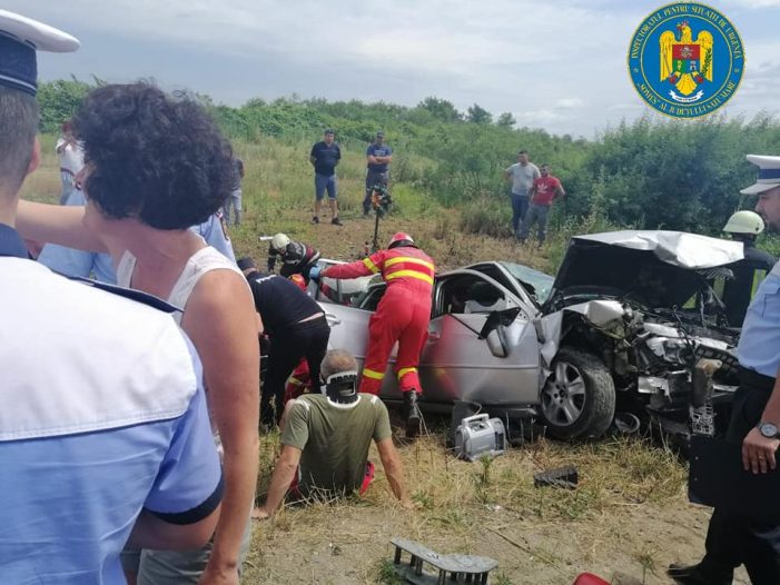 Filmul complet al accidentului de la Odoreu în urma căruia șoferul vinovat a murit (galerie foto)