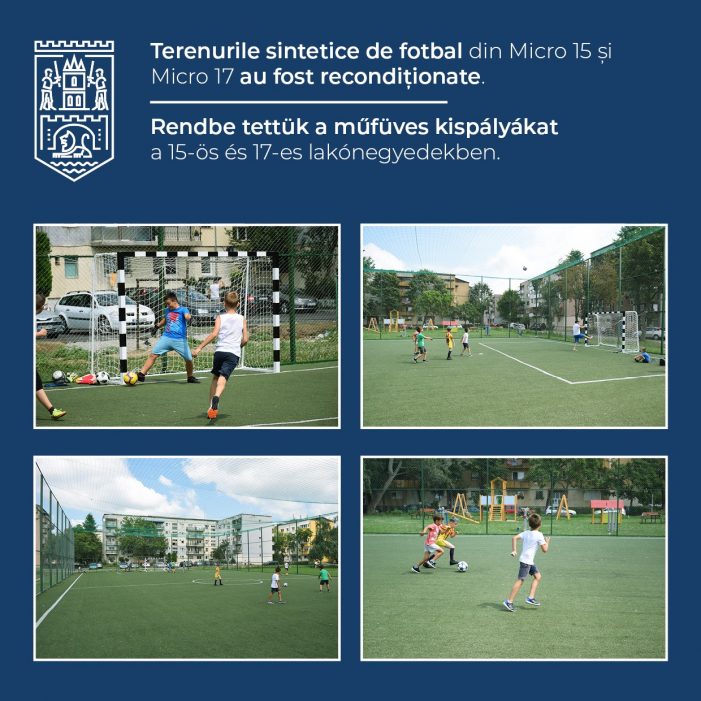 Primarul Kereskenyi anunță că a reparat terenurile de sport înființate de fostul primar Dorel Coica (foto)