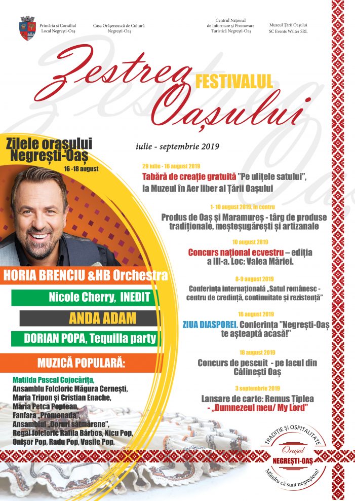 Festivalul ZESTREA OAȘULUI, o lună plină de evenimente și artiști de top la Negrești-Oaș. Programul complet