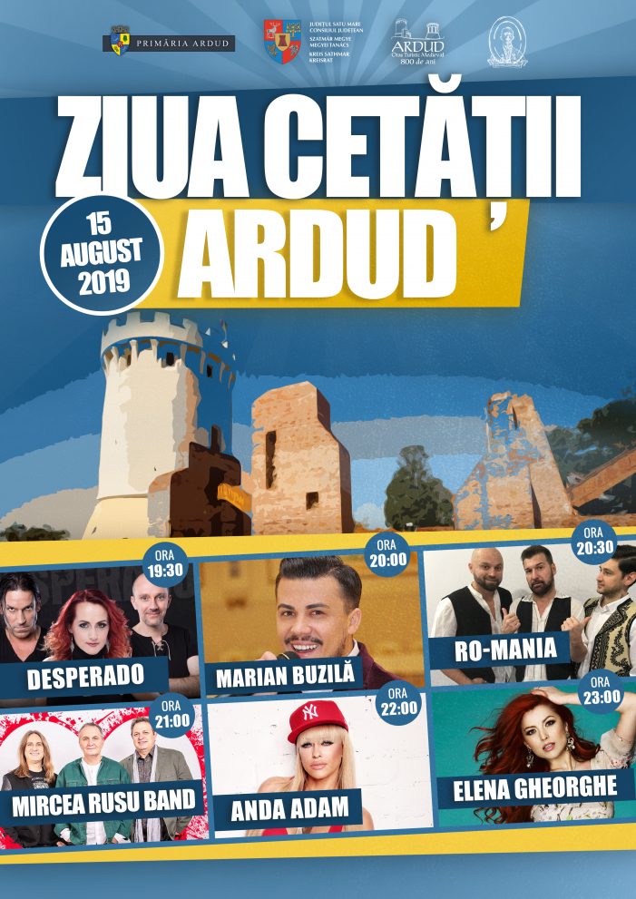 Ro-MANIA, Anda Adam și Elena Gheorghe – concerte explozive pregătite pentru Ziua Cetății Ardud. Programul integral