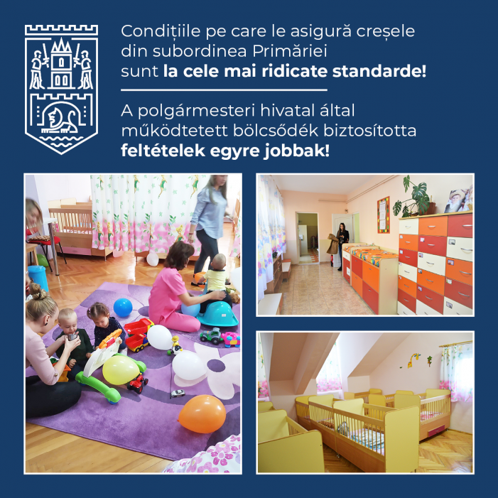 Primăria Satu Mare susține că toate creșele din subordine sunt la cele mai înalte standarde din toate punctele de vedere