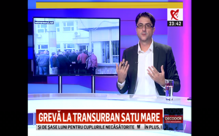 FOTO-VIDEO. Greva de la TRANSURBAN, primarul Kereskenyi și sătmărenii așteptând în stații – în colimator la „Decodor” la Realitatea TV