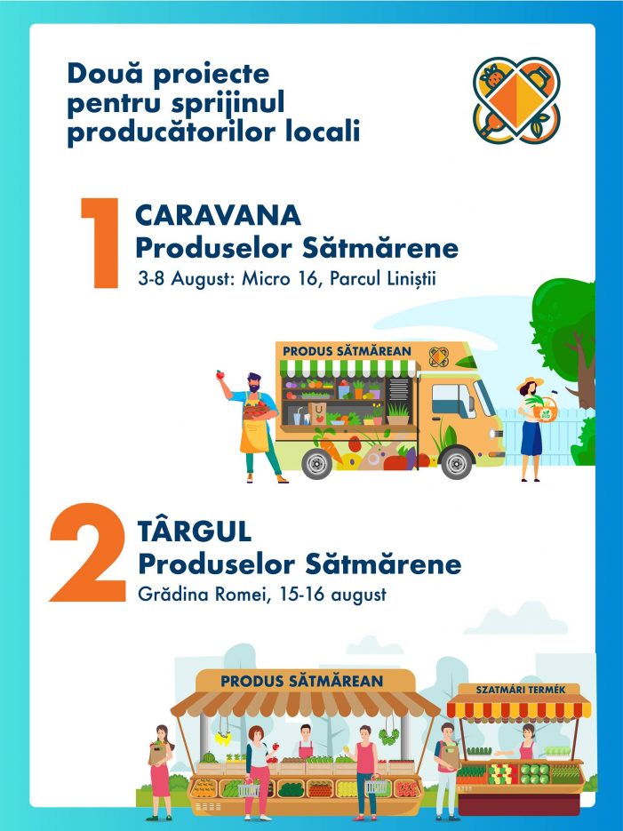 Veste bună pentru sătmăreni. Caravana Produselor Satmarene !
