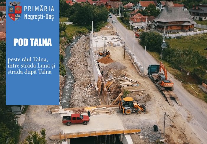 Patru poduri dintr-un foc, în Negresti-Oas. Stadiul lucrarilor (Foto)