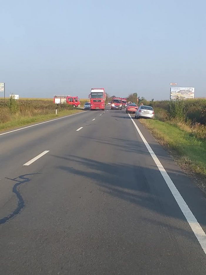 Accidentul de la Apa. A urcat beat crita la volan (Foto)