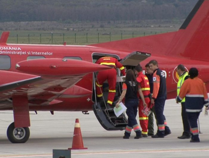 Intervenție contratimp. Bebelus de 6 luni, preluat de o aeronava SMURD