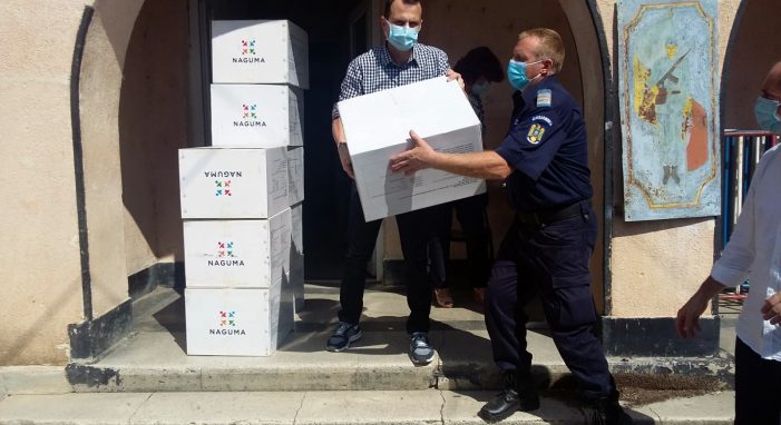 Se distribuie masti de protectie in judet