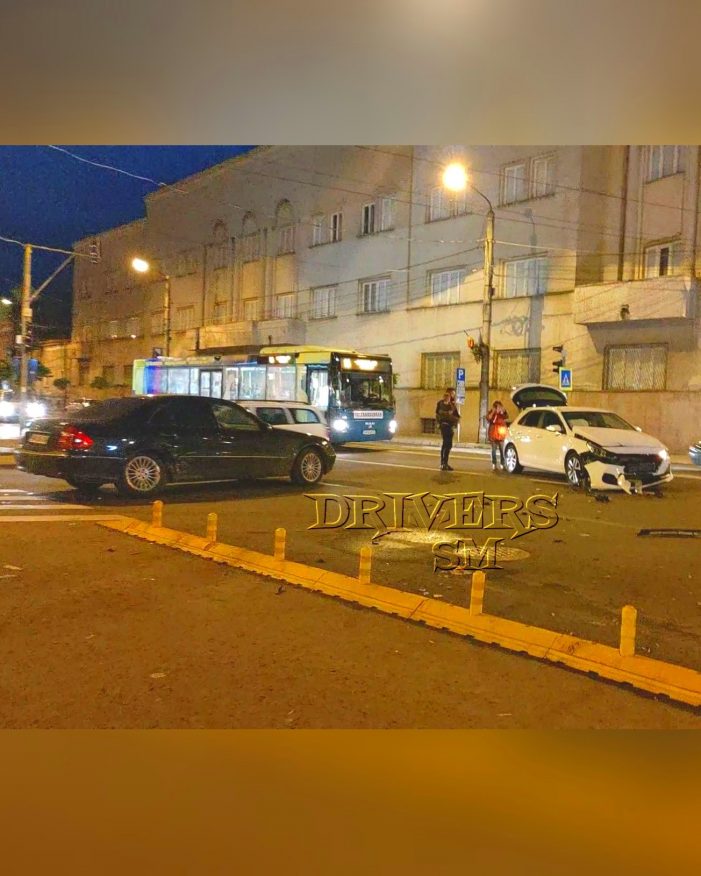Tamponare lângă Muzeul Judetean (Foto)