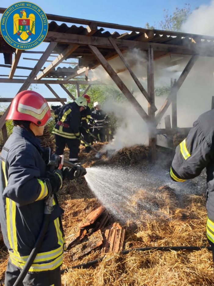 Incendiu la o anexă gospodărească (Foto)