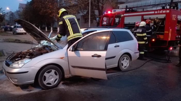Ce spun pompierii despre mașina care a luat foc pe Lucian Blaga ? (Foto)