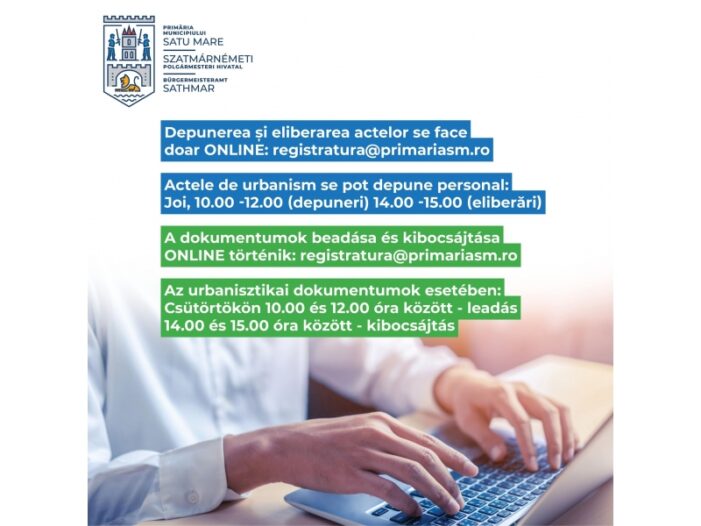 Primaria Satu Mare: Program on-line la Serviciul de Relatii cu Publicul