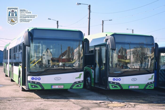 Solaris a mai livrat doua autobuze hibrid la Satu Mare (Foto)