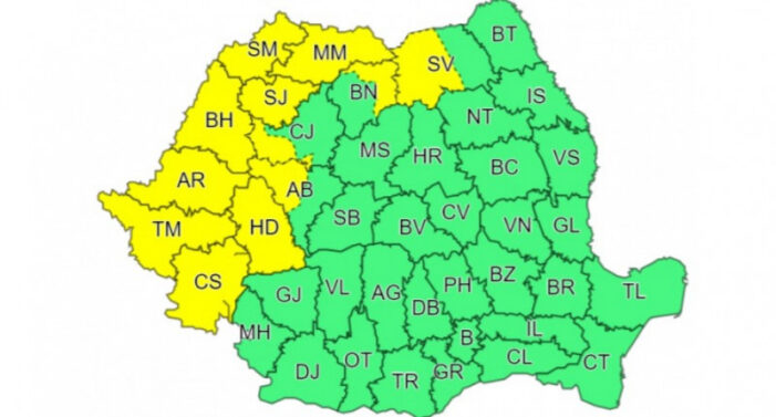 Cod galben de ploi și ninsori. Ce spun meteorologii ?