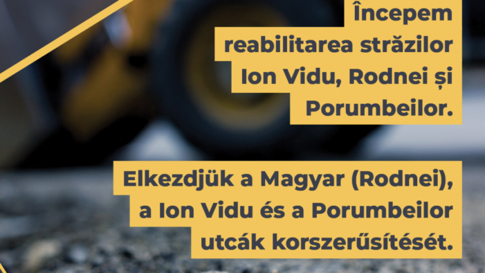 Trei strazi din Satu Mare intra in reparatii. Vezi detalii