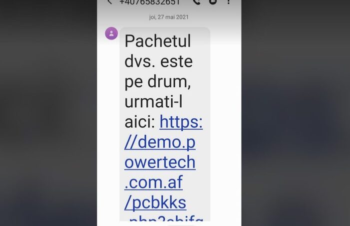 Poliția Română: „ATENȚIE, NU accesați acest link primit prin SMS”