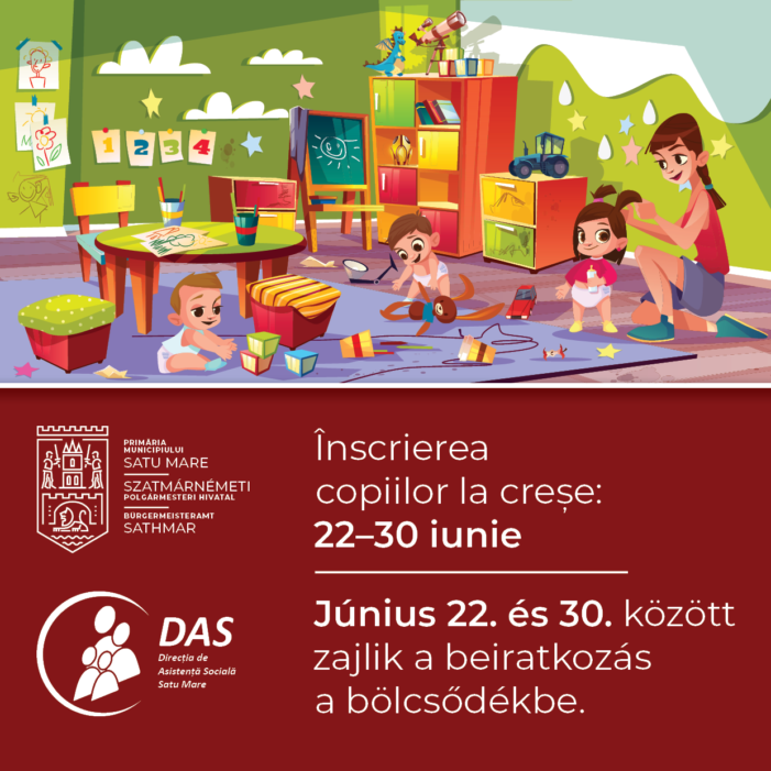 A inceput inscrierea copiilor la cresele din Satu Mare